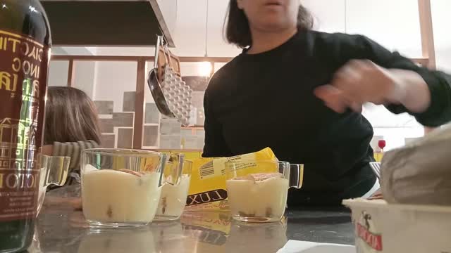 Homemade tiramisu at Marni Breakfast Ikaria